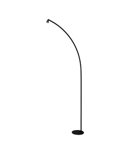 Lámpara de pie LED negra ÁFRICA, 251cm de alta, regulable, 8W 3000K 620Lm diseño moderno