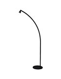 Lámpara de pie LED negra ÁFRICA, 151cm de alta, regulable, 5W 3000K 450Lm diseño moderno