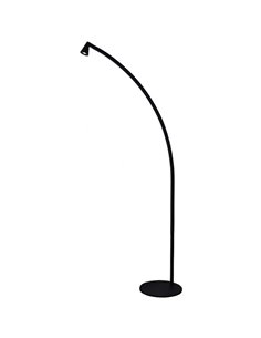 Lámpara de pie LED negra ÁFRICA, 151cm de alta, regulable, 5W 3000K 450Lm diseño moderno