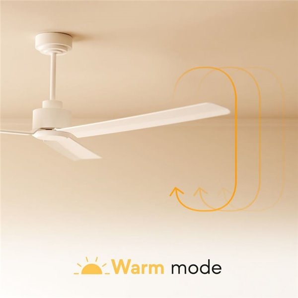 Ventilateur moderne ANNE noir sans éclairage, avec pales en bois foncé, 22 W Ø 127 cm