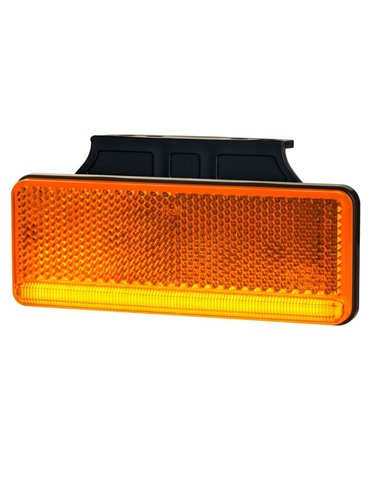 Piloto LED de gálibo lateral e intermitente con soporte LKD 2511 slim XS, homologado IA SM1 5 IP68