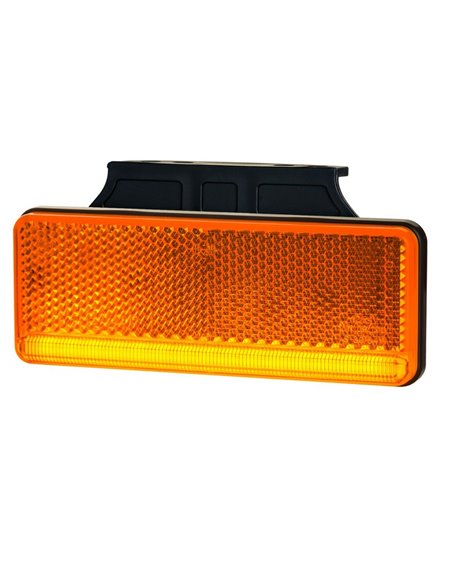 Piloto LED de gálibo lateral e intermitente con soporte LKD 2511 slim XS, homologado IA SM1 5 IP68