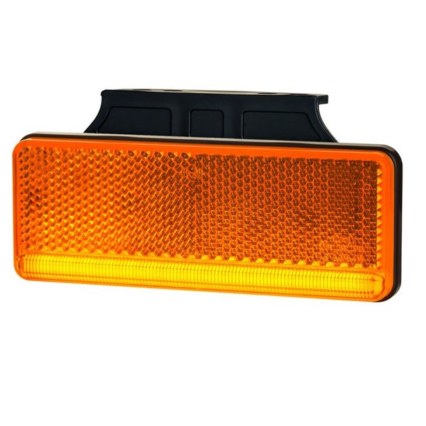 Piloto LED de gálibo lateral e intermitente con soporte LKD 2511 slim XS, homologado IA SM1 5 IP68