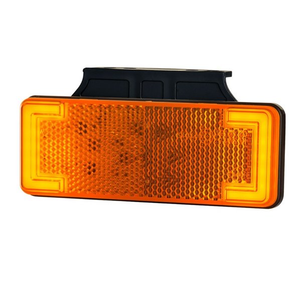 Luz de gálibo LED lateral e intermitente LKD 2485 con soporte, 12/24V homologado IA SM1 5 IP68
