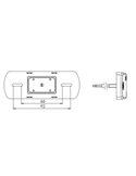 Piloto LED gálibo lateral con intermitente y reflectante LKD 2218, 12/24V homologado IA SM1 5 IP68