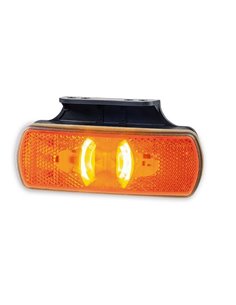 Piloto LED gálibo lateral con intermitente y reflectante LKD 2222 con soporte, 12/24V homologado IA SM1 5 IP68