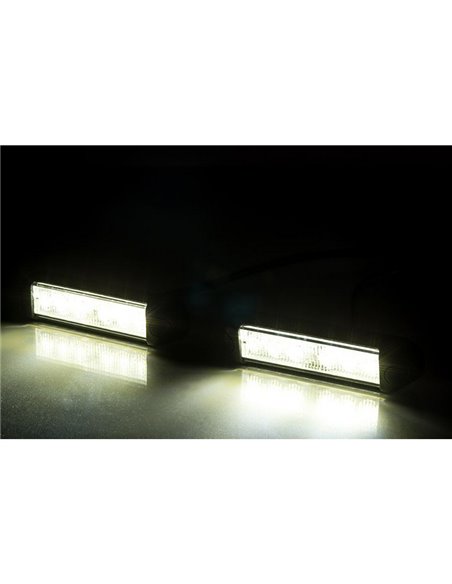 Conjunto de luzes diurnas de LED LDR 2783, 12/24V, homologado pela RL, IP68.