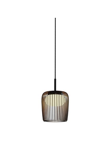 Luminária pendente cilíndrica preta DUBAI de Ø16cm para sistema MODULAR LIGHTS 220V, 1 lâmpada GX53 (não incluída)