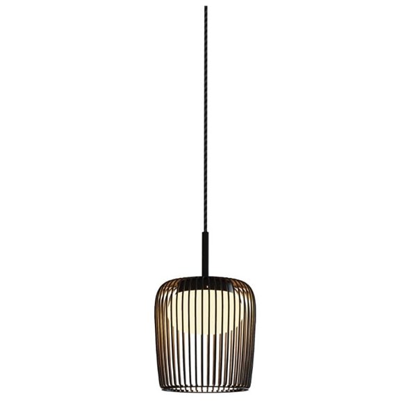 Colgante de techo cilíndrica DUBAI negro Ø16cm para sistema MODULAR LIGHTS 220V, 1 luz GX53 (no incl.) 