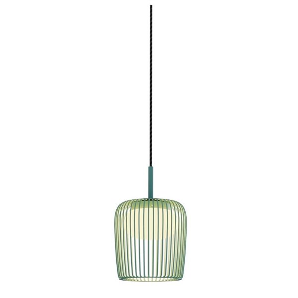 Colgante de techo cilíndrica DUBAI verde Ø16cm para sistema MODULAR LIGHTS 220V, 1 luz GX53 (no incl.)
