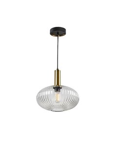 Lámpara de techo LED NORMA tulipa vidrio estriado Ø30cm, max.20W E27 2700K 870Lm IP20 Blanco
