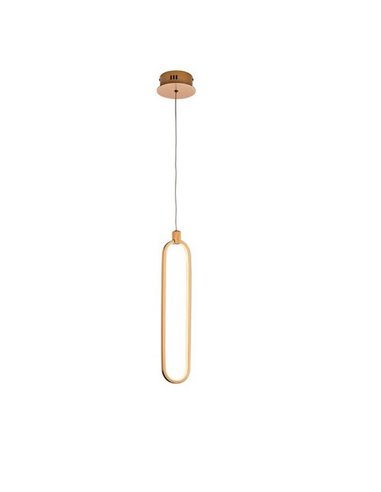 Plafonnier LED COLETTE, aluminium brossé 13 W 1 170 lm 3 000 K IP20 Or rose