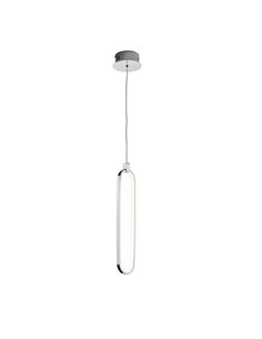 Lámpara colgante LED COLETTE, aluminio cepillado 13W 1.170lm 3.000K IP20 Cromo