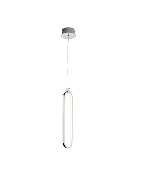 Luminária pendente LED COLETTE, alumínio escovado, 13W, 1.170lm, 3.000K, IP20, cromada