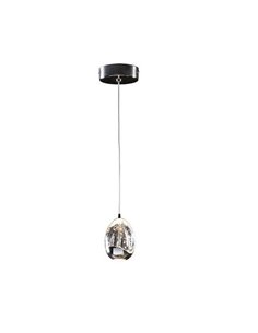 Lámpara colgante 1 luz ROCIO pantalla con burbujas decorativas, LED 5W LED 480lm 3000K IP20 Negro