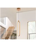 Lámpara de techo LED COLETTE, aluminio cepillado 13W 1.170lm 3.000K IP20 Oro rosado