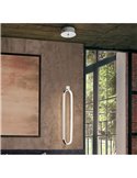 Lámpara colgante LED COLETTE, aluminio cepillado 13W 1.170lm 3.000K IP20 Cromo