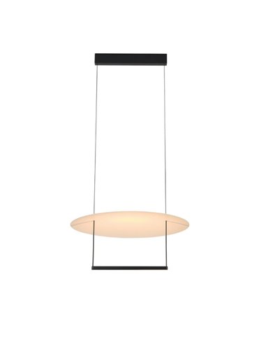 Lámpara colgante LED SUN II negra 30W 3000K 2920Lm regulable 3 Step DIM, mediana Ø60cm