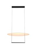 Lámpara colgante LED SUN II negra 39W 3000K 3510Lm regulable 3 Step DIM, grande Ø80cm
