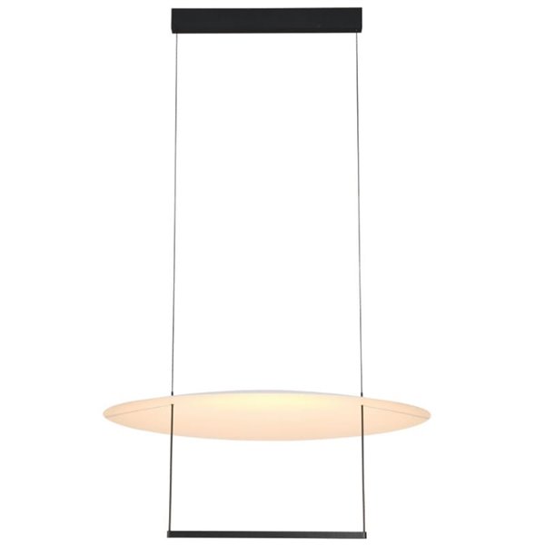 Lámpara colgante LED SUN II negra 39W 3000K 3510Lm regulable 3 Step DIM, grande Ø80cm