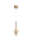 Lámpara colgante LED BETTY oro 7W 3000K 840Lm con alabastro, altura regulable