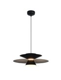 Colgante LED de doble disco ESTRELLA negro 12W 3000K 900Lm TRIAC Ø50cm