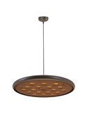 Lámpara colgante LED acústico 20W ACUSTIC café, panel absorbente, 3000K 2250Lm, dimmable TRIAC