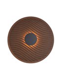 Aplique LED acústico circular ondulado ACUSTIC café Ø45cm, 5W 3000K 400Lm