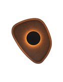 Aplique LED acústico forma pétalo ACUSTIC café Ø30cm, 5W 3000K 400Lm