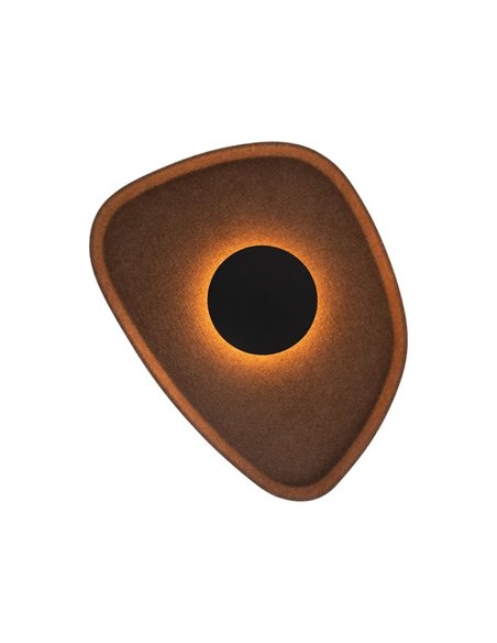 Aplique LED acústico forma pétalo ACUSTIC café Ø30cm, 5W 3000K 400Lm