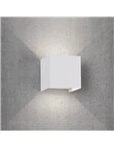 Aplique LED exterior cuadrado DAVOS ARENA arena blanco 12W 3000K 1100Lm