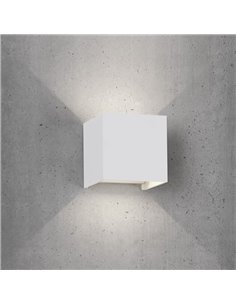 Aplique LED exterior cuadrado DAVOS ARENA arena blanco 12W 3000K 1100Lm