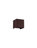 Aplique LED exterior cuadrado DAVOS ARENA corten 12W 3000K 1100Lm