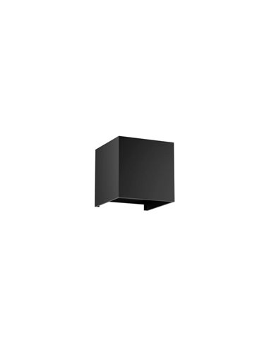 Aplique LED exterior cuadrado DAVOS ARENA negro arena 12W 3000K 1100Lm