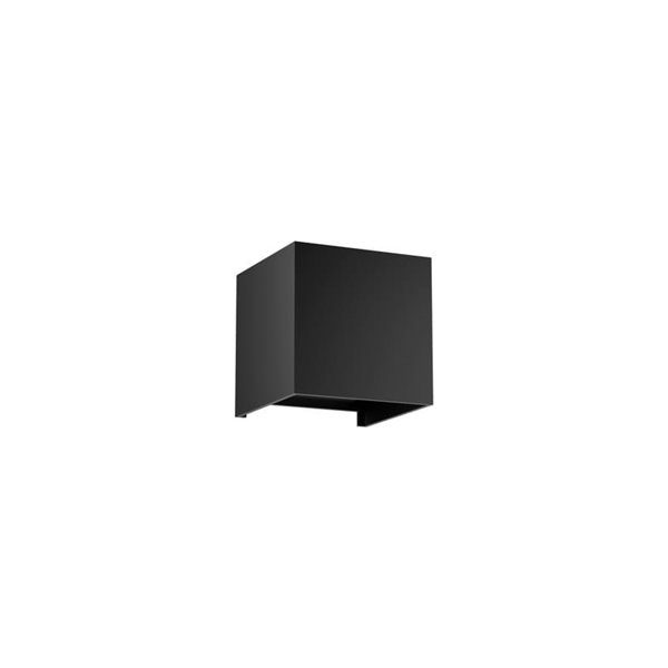 Aplique LED exterior cuadrado DAVOS ARENA negro arena 12W 3000K 1100Lm