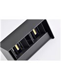 Aplique LED rectangular exterior DAVOS gris oscuro, 24W 2200Lm 3000K/4000K