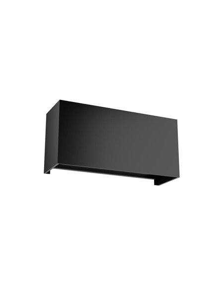 Aplique LED rectangular exterior DAVOS gris oscuro, 24W 2200Lm 3000K/4000K