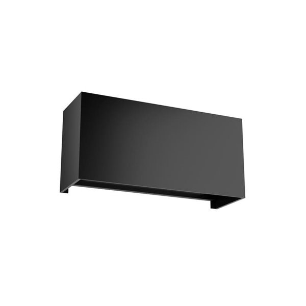 Aplique LED rectangular exterior DAVOS gris oscuro, 24W 2200Lm 3000K/4000K