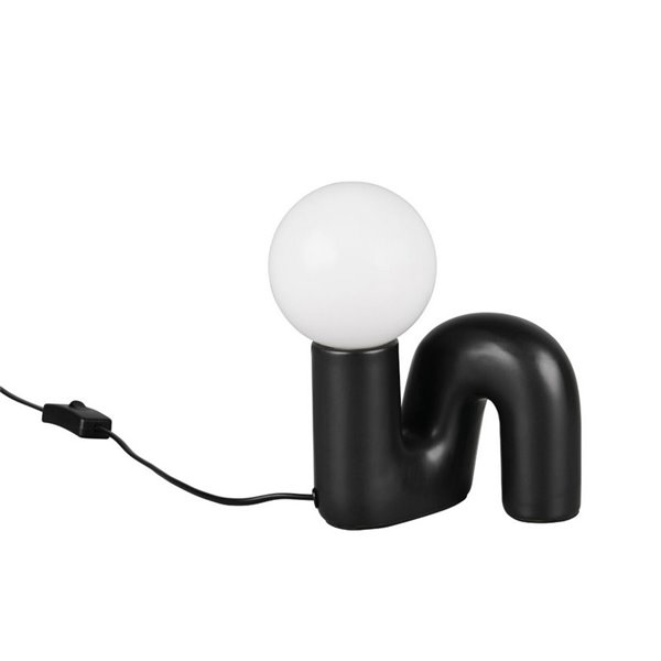 Lámpara de mesa moderna QUINN base cerámica, bombilla excl. 1x G9 max. 5W IP20 Negro