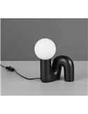 Lámpara de mesa moderna QUINN base cerámica, bombilla excl. 1x G9 max. 5W IP20 Negro