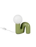 Lámpara de mesa QUINN base cerámica, bombilla excl. 1x G9 max. 5W IP20 Verde