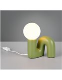 Lámpara de mesa QUINN base cerámica, bombilla excl. 1x G9 max. 5W IP20 Verde
