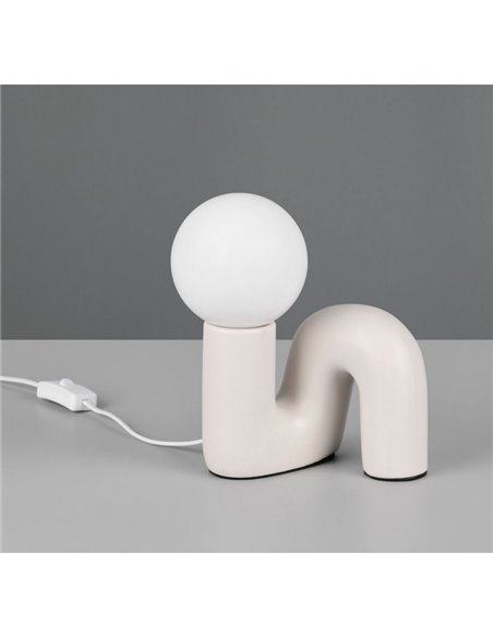 Lampe de table moderne QUINN, ampoule non incluse : 1 x G9 max. 5 W, IP20, blanche