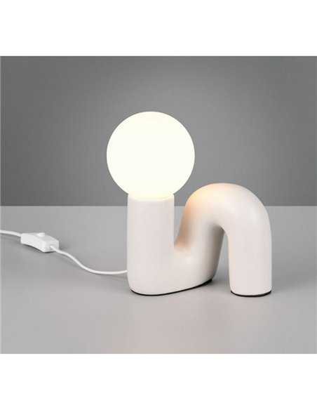 Lámpara de sobremesa moderna QUINN bombilla excl. 1x G9 max. 5W IP20 Blanco