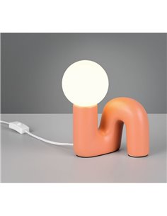 Lámpara de sobremesa moderna QUINN bombilla excl. 1x G9 max. 5W IP20 Naranja 2