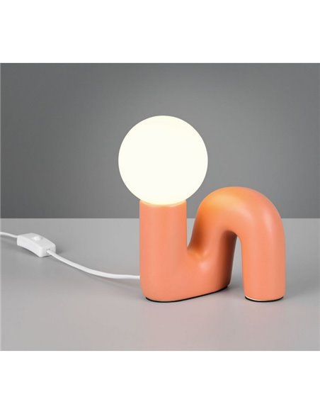 Lampe de table moderne QUINN, ampoule non incluse : 1 x G9 max. 5 W, IP20, orange
