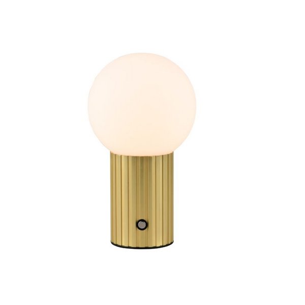 Lámpara de mesa LED TAURIS carga inalámbrica, USB 2W 200Lm 2300+3000+4000K IP20 Dorado