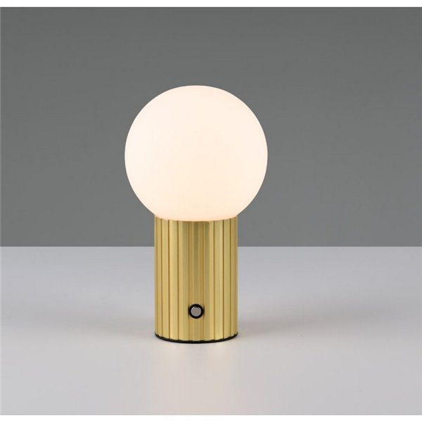 Lámpara de mesa LED TAURIS carga inalámbrica, USB 2W 200Lm 2300+3000+4000K IP20 Dorado