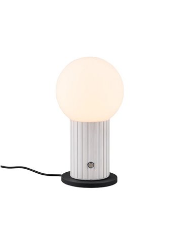 Lámpara de sobremesa TAURIS LED con batería y carga USB 2W 200Lm 2300+3000+4000K IP20 Blanco