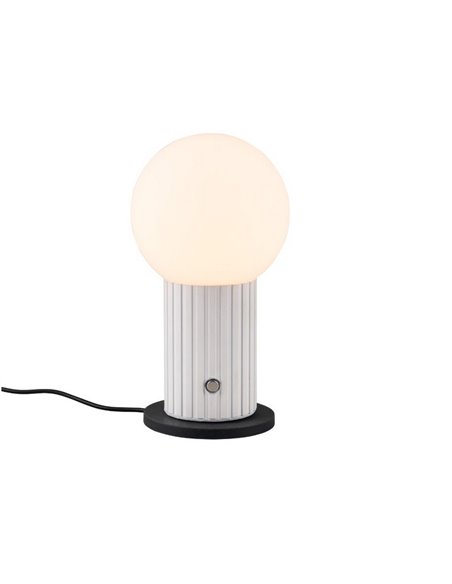 Lámpara de sobremesa TAURIS LED con batería y carga USB 2W 200Lm 2300+3000+4000K IP20 Blanco